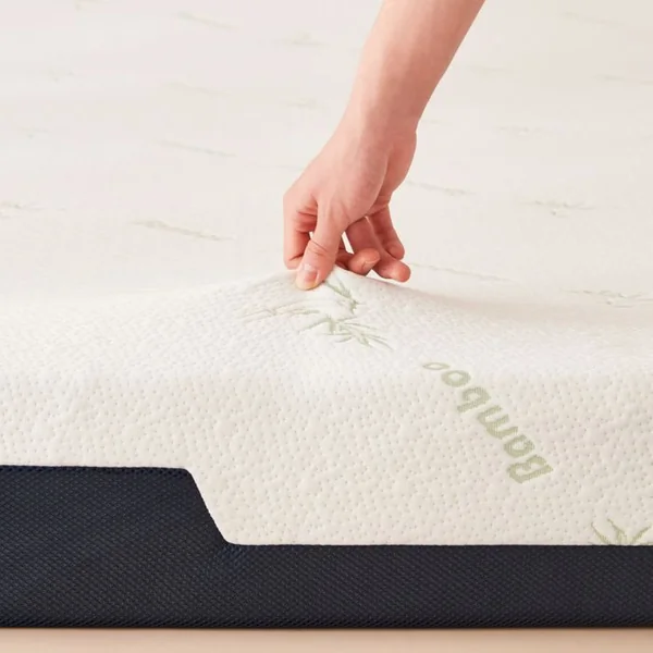 SAMPUR Matelas 140x190 Cm Mémoire De Forme Et Housse Bambou - Matelas Original Déhoussable