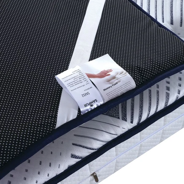 SAMPUR Surmatelas 140x190 Cm Everest Rafraîchissant - Mémoire De Forme - Tissu Cool Fabric