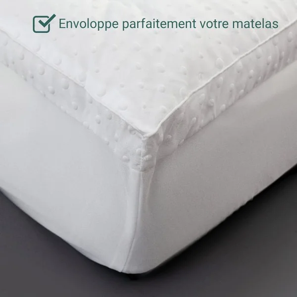 SAMPUR Surmatelas Cosy 140 x 190 Cm - Hypoallergénique et Confortable - Haute densité