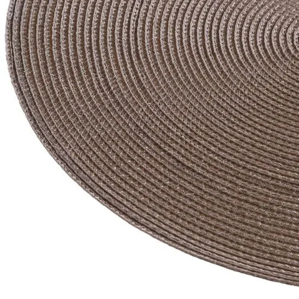 SECRET DE GOURMET Set De Table Tressé Rond - Diam. 38 Cm - Taupe