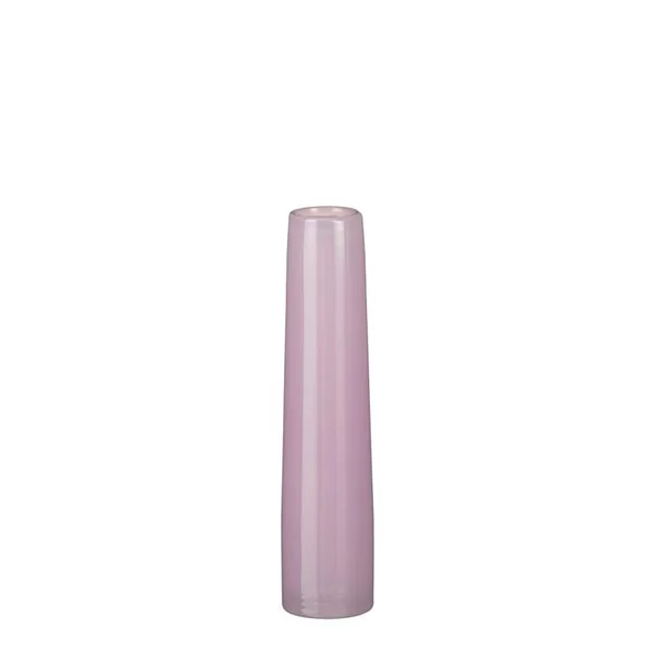 Soliflore en verre coloris lilas Xandra grand modèle - Ø 7 x H 30,5 cm