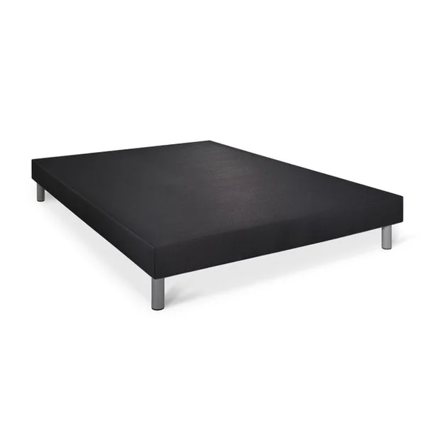 SOMNESS Ensemble Matelas Boost 160x200 + Sommier Noir + Couette + 2 Oreillers - Ressorts Ensachés Et Mémoire