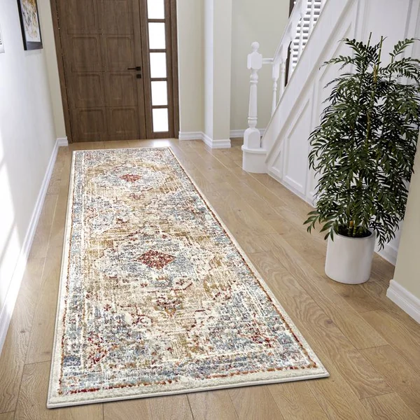 STUDIO DECO Tapis 160x235cm Style Vintage Madere Beige