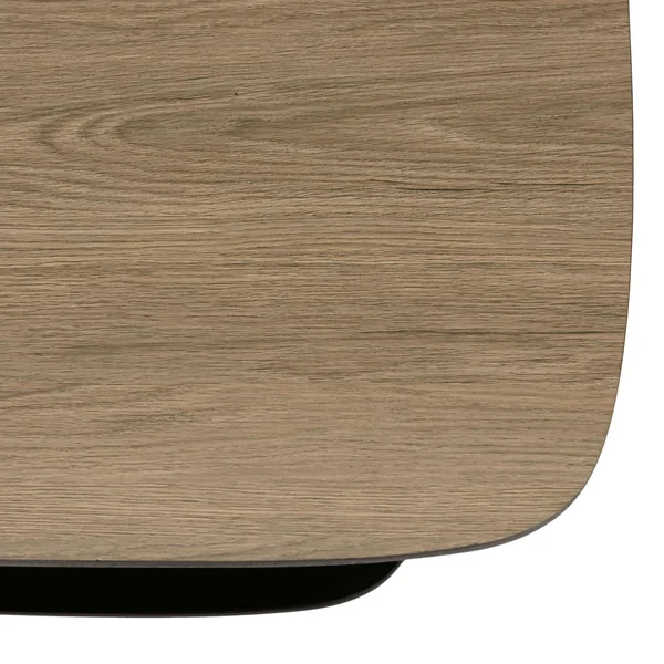Table basse carrée 2 plateaux angles arrondis LANDAISE