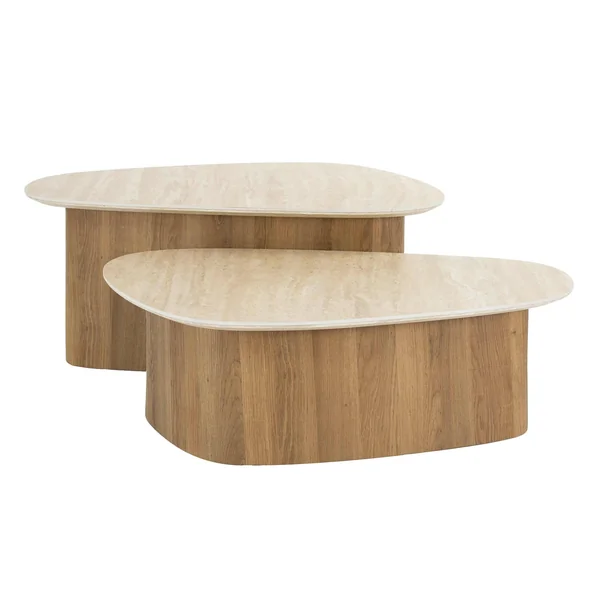 Table basse en céramique forme organique (lot de 2) ASCOLI