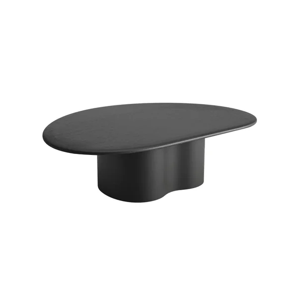 Table basse GHIA L 105 pied central Chêne noir ARPER