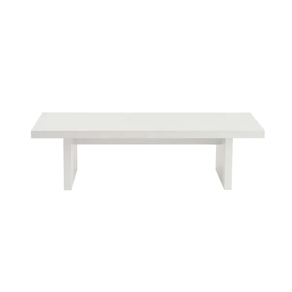 Table basse gigogne design – effet bois blanc (3 pièces) MARFA