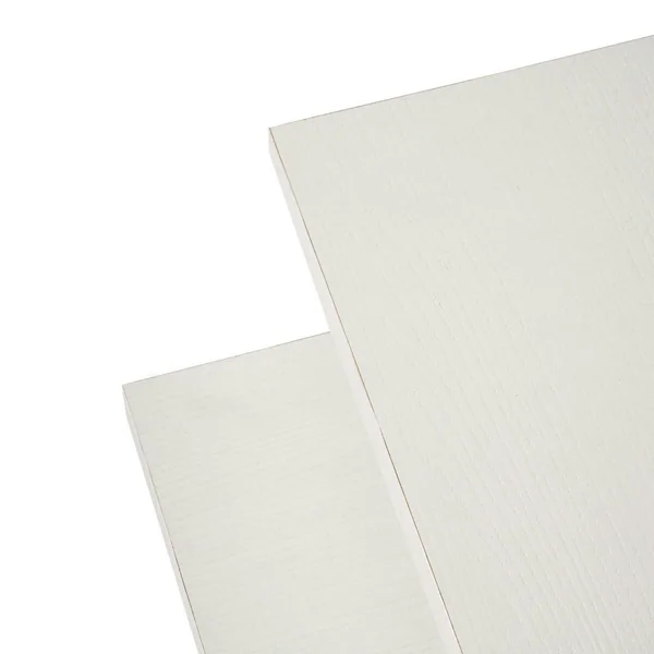 Table basse gigogne design – effet bois blanc (3 pièces) MARFA