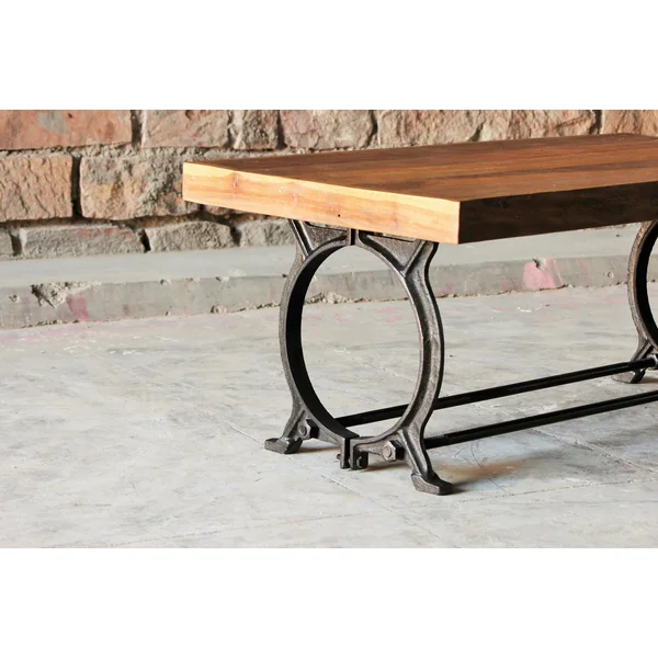 Table basse industrielle vintage bois recyclé LEEDS