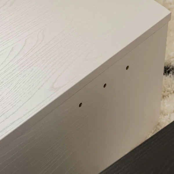Table basse moderne noire & blanche - 2 hauteurs MARFA
