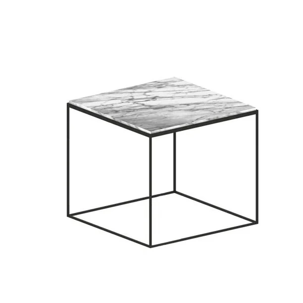 Table basse SLIM MARBLE Marbre Carrara blanc ZEUS