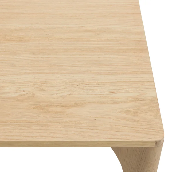 Table de repas moderne naturelle pieds chêne massif 220 cm PANAMA