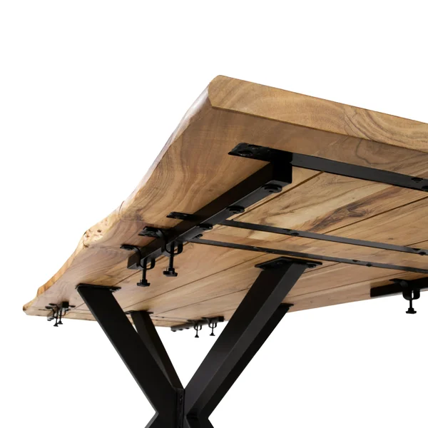 Table extensible 175/275 acacia bords irréguliers MELBOURNE