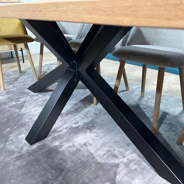 Table extensible en chêne huilé bords droits 200 cm ETNA