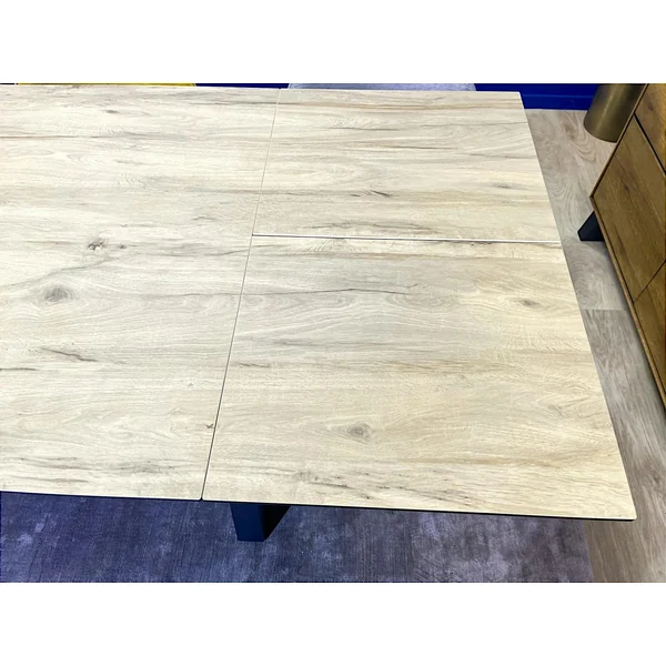 Table haute en céramique extensible effet bois 160-270 cm LOMBARDIE