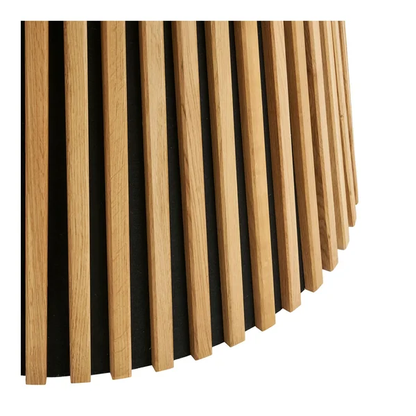 Table ronde en chêne clair avec piètement baguette ø120 cm AMSTERDAM