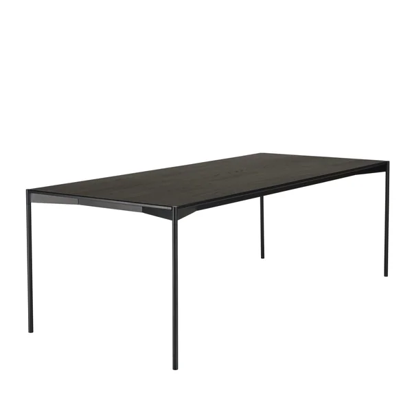 Table à manger 220 cm en bois noir CORUMBA