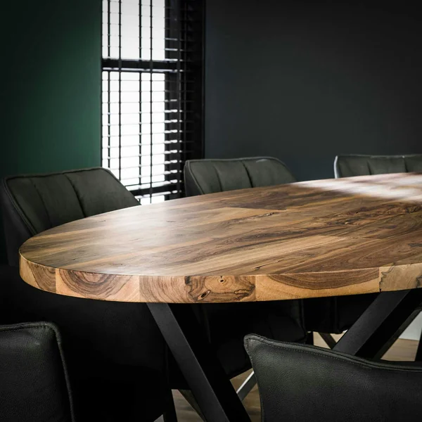 Table à manger bois forme ovale 200 cm HALIFAX