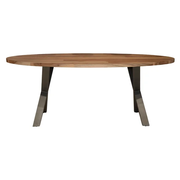 Table à manger bois forme ovale 200 cm HALIFAX