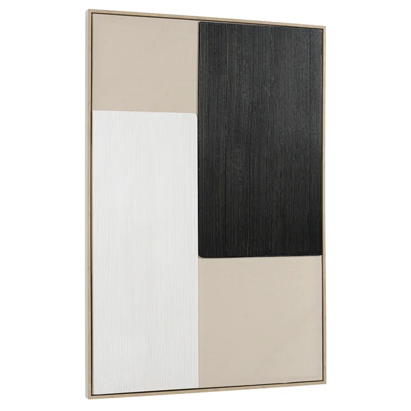 Tableau moderne matières et couleurs mixées 83 x 123 cm