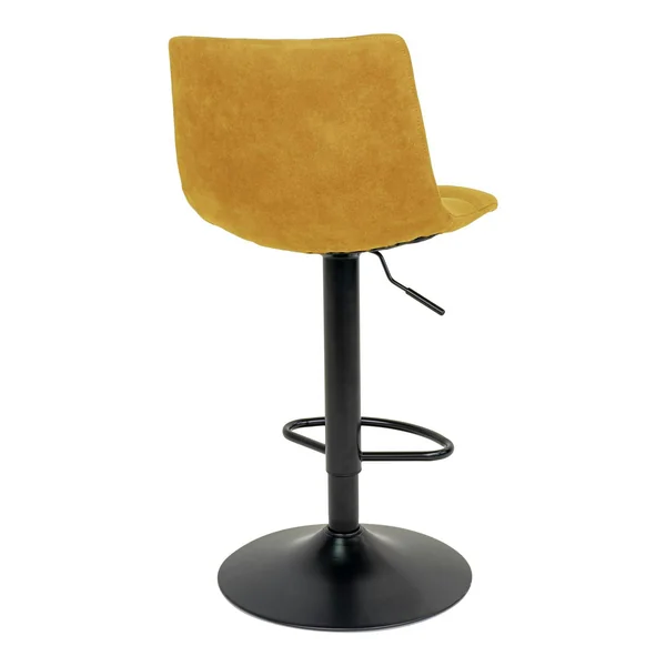 Tabouret de bar réglable en hauteur et pivotant, velours moutarde (lot de 2) SAVONE
