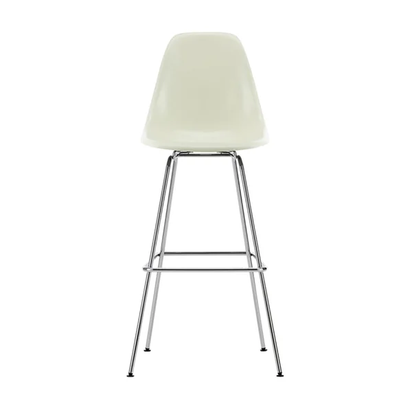 Tabouret haut EAMES FIBERGLASS STOOL High Parchemin Eames VITRA