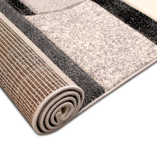 Tapis 160x230 cm ANZIO Noir/blanc