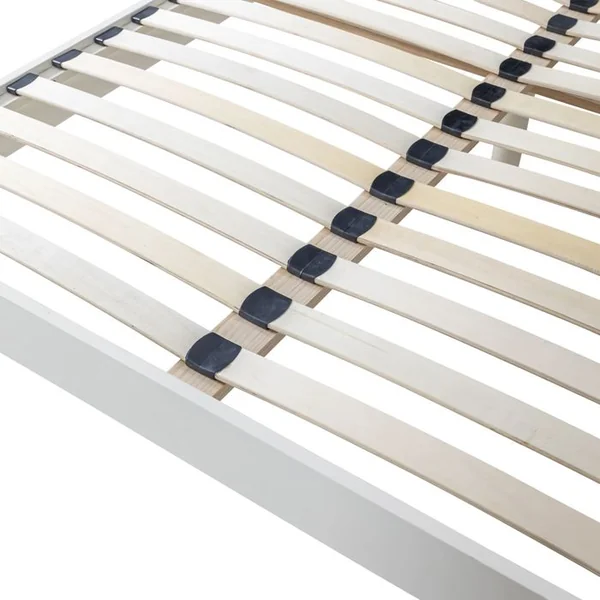 TERRE DE NUIT Sommier Kit En Bois Massif 13 Cm Blanc Cassé 180x200