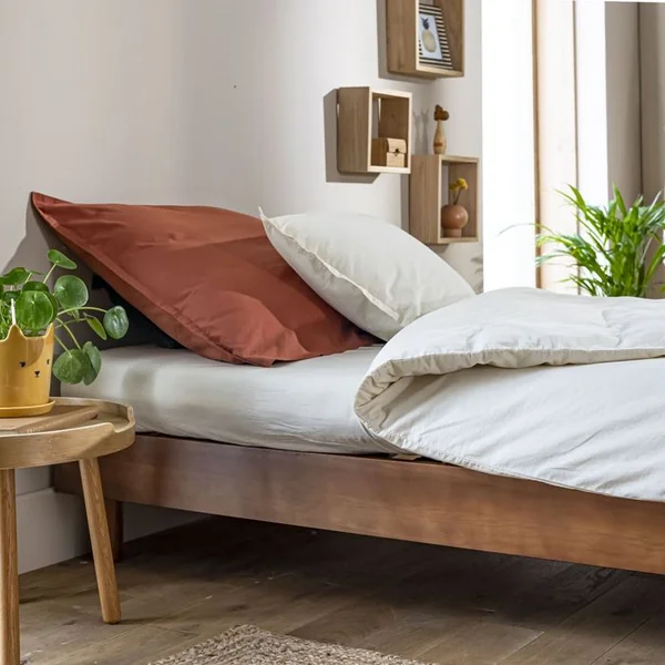 TERRE DE NUIT Sommier Kit En Bois Massif 13 Cm Noisette 90x190