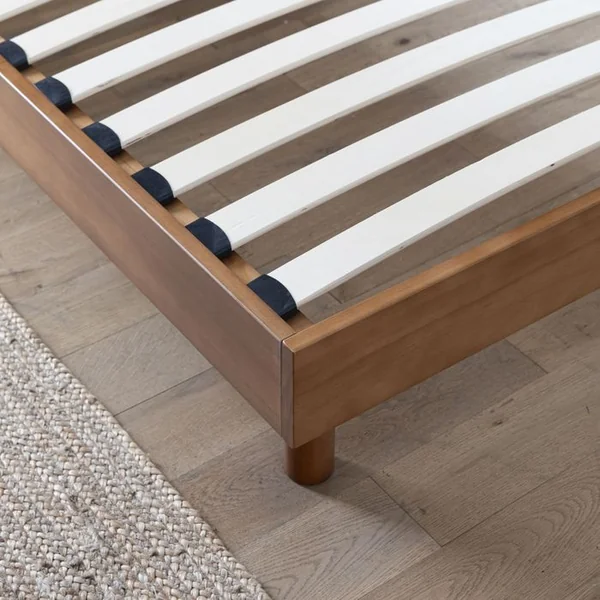 TERRE DE NUIT Sommier Kit En Bois Massif 13 Cm Noisette 90x190