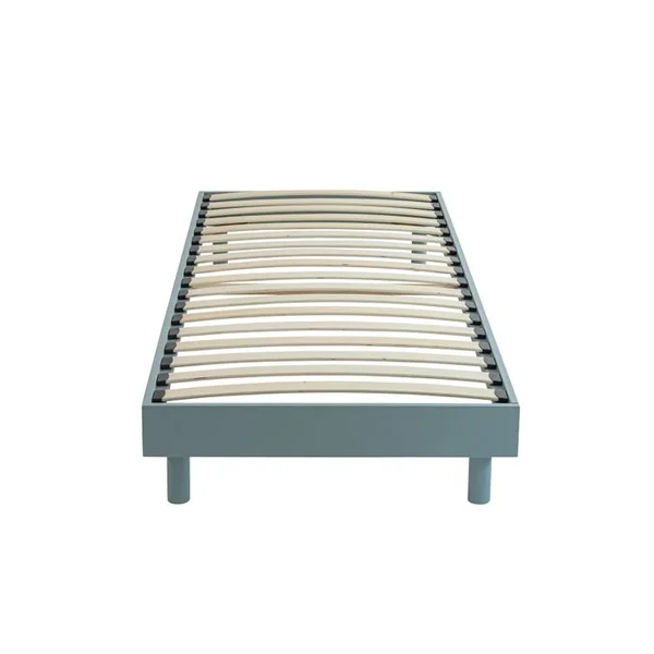 TERRE DE NUIT Sommier Kit En Bois Massif 13 Cm Vert D'eau 90x200