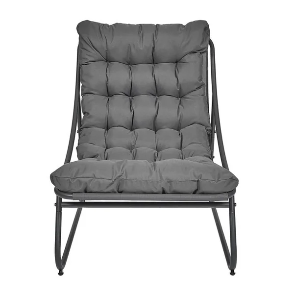 THE HOME DECO FACTORY Fauteuil De Détente Dolce Vita - Anthracite
