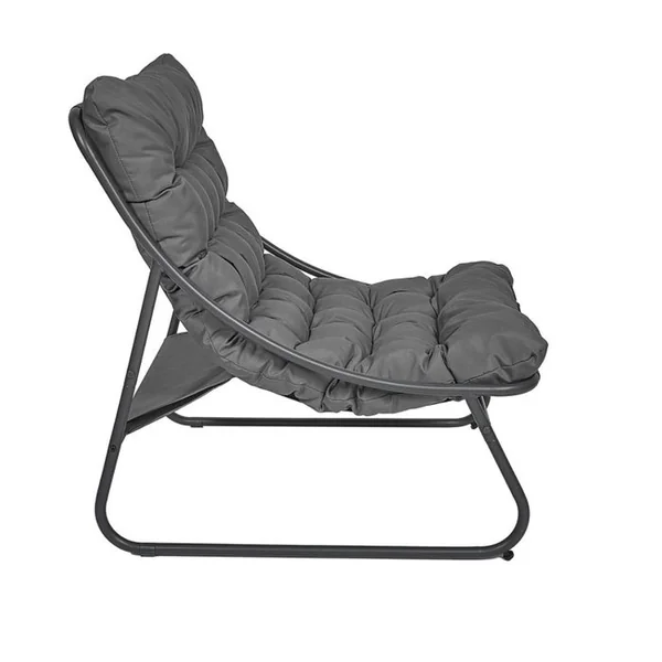 THE HOME DECO FACTORY Fauteuil De Détente Dolce Vita - Anthracite