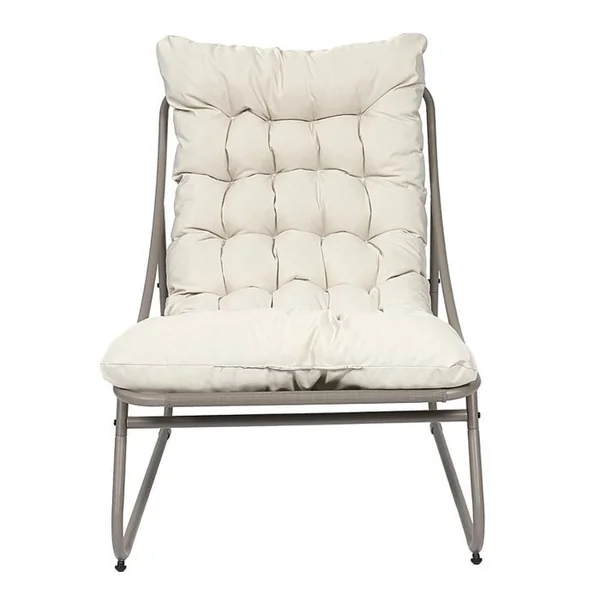 THE HOME DECO FACTORY Fauteuil De Détente Dolce Vita - Beige