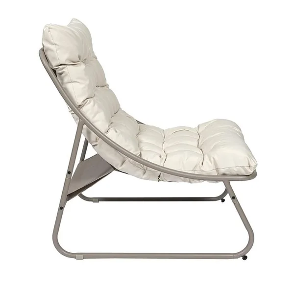 THE HOME DECO FACTORY Fauteuil De Détente Dolce Vita - Beige