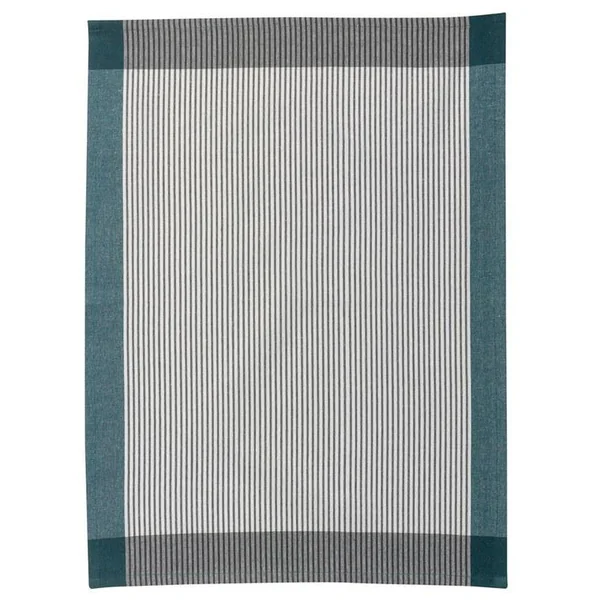 Torchon recyclé Dinis coloris bleu - 50 x 70 cm