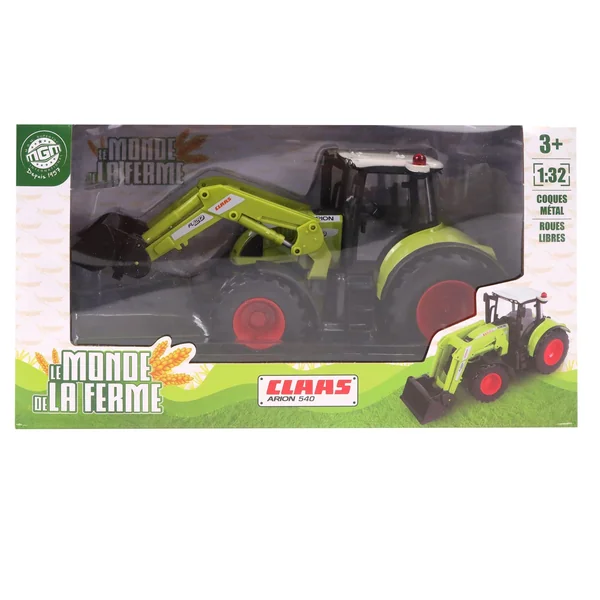Tractopelle miniature échelle 1/32 Les amis de la ferme Claas 540 - 20 cm