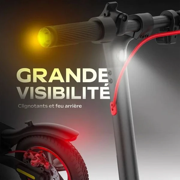 URBANGLIDE Trottinette Électrique Pliable Ride 85 Lite — 25 Km/h, Autonomie 20 Km
