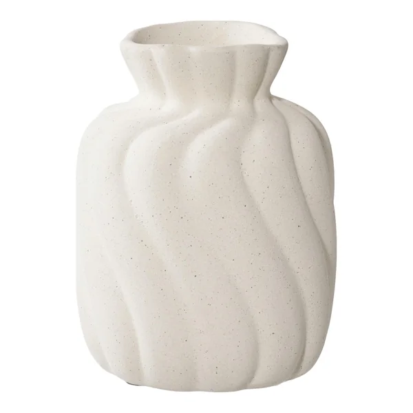 Vase corolle en céramique blanche (ensemble de 2)