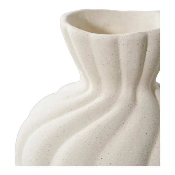 Vase corolle en céramique blanche (ensemble de 2)