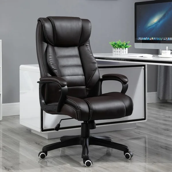 VINSETTO Fauteuil De Bureau Direction Massant Grand Confort Revêtement Synthétique