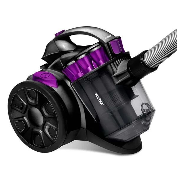 VORTEX Aspirateur Traineau Sans Sac Avec Brosse Pour Animaux ZII Black