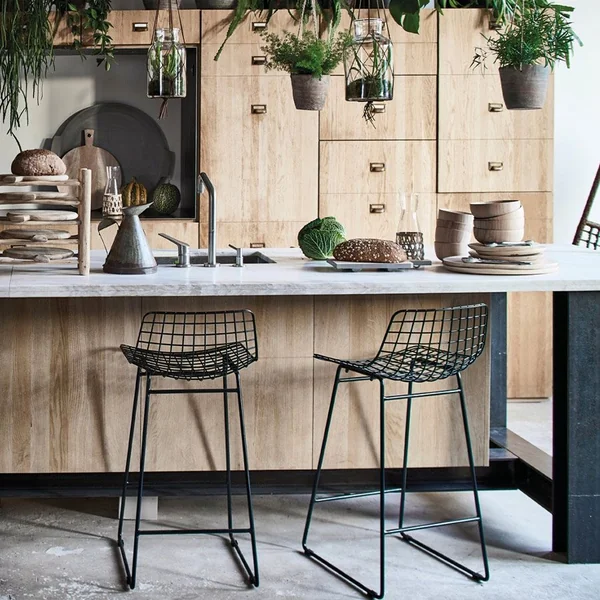 Wire Bar Stool W- Hk Living
