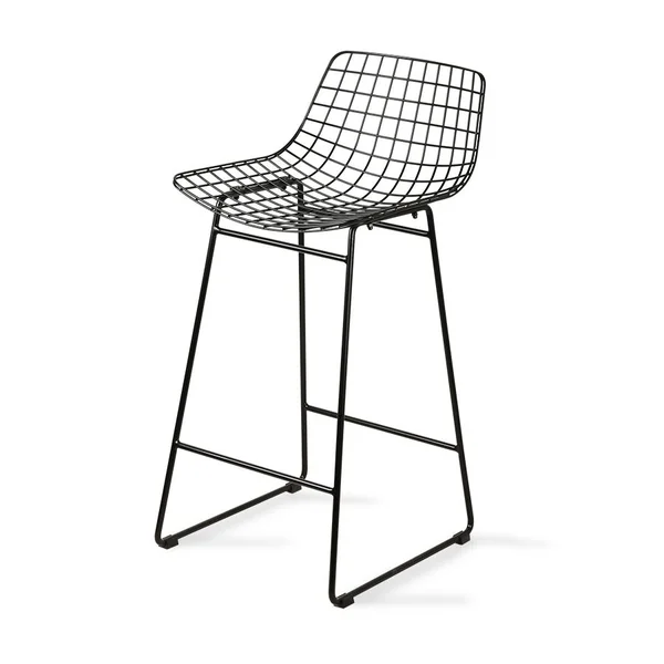 Wire Bar Stool W- Hk Living
